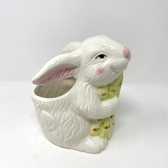 Target Easter Bunny Asparagus Planter Candy Treat Dish - Picture 2 of 5